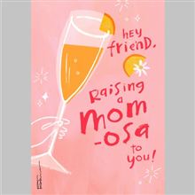 MIMOSA AND ORANGES ON PINK