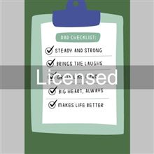 DAD CHECKLIST CLIPBOARD