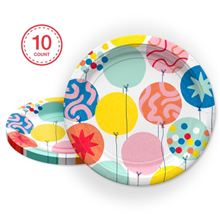 10-Count CAKE BDAY 7RND PLATE