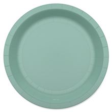 10-Count GREEN SOLID 7RND PLATE