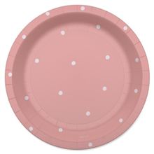 10-Count PINK SOLID 7RND PLATE