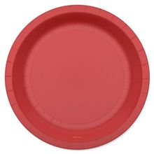 10-Count RED SOLID 7RND PLATE
