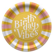 10-Count VIBES BDAY 9RND PLATE