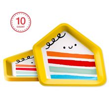 10-Count FOOD BDAY 7DC PLATE