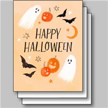 GHOSTS JACK O LANTERS BATS