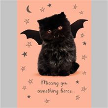 KITTEN IN FIERCE BAT COSTUME